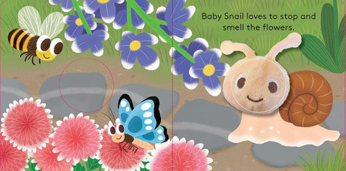 BABY SNAIL: FINGER PUPPET BOOK - CHRONICLE BOOKS